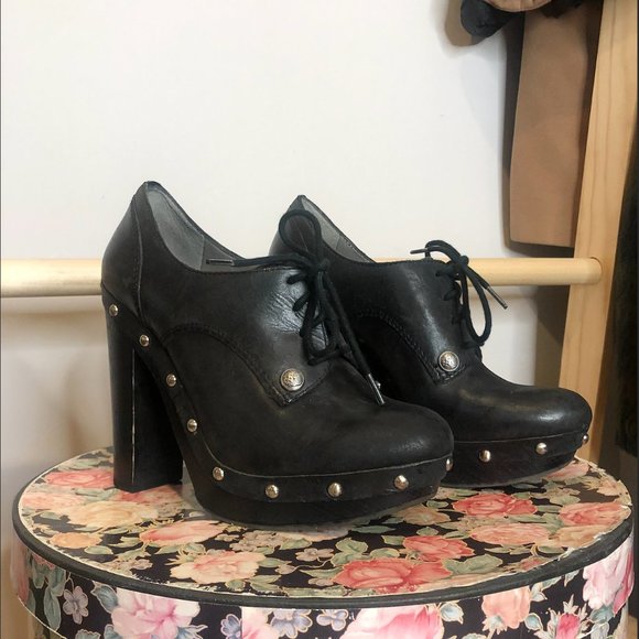 Dark academia Vince Camuto Canasta Studded Oxfords - Picture 1 of 6